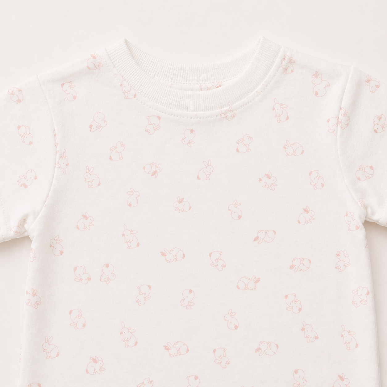 Baby Bunny Print Co-ord Set – Soft Cotton T-shirt & Shorts Set