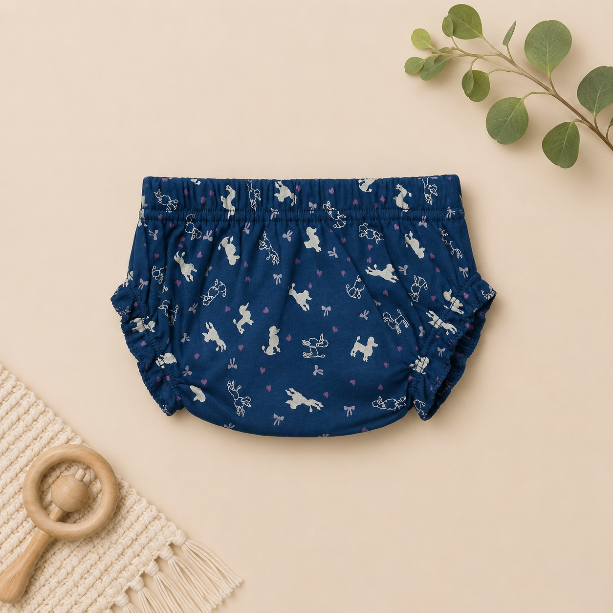 Genie & Tom Girls Printed Tie-Up Shoulder Top & Bloomer Shorts Set | Soft Cotton Sleeveless Summer Co-ord Outfit
