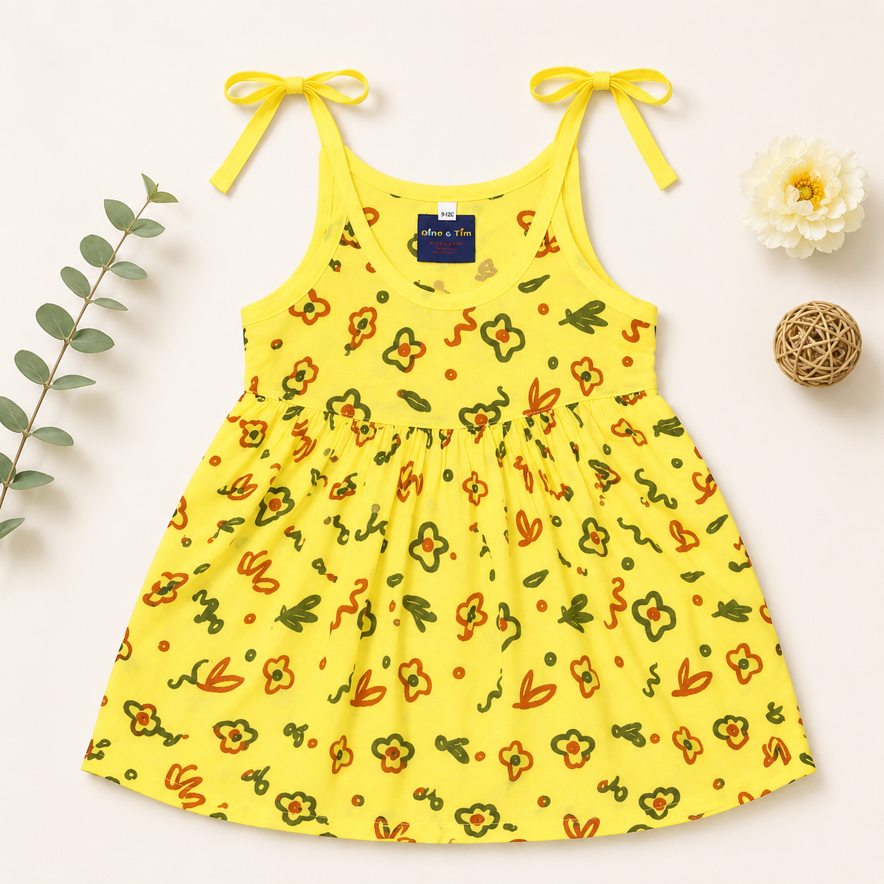 Muslin Cotton Baby Frock Set of 2 – Soft Breathable Lightweight Summer Wear