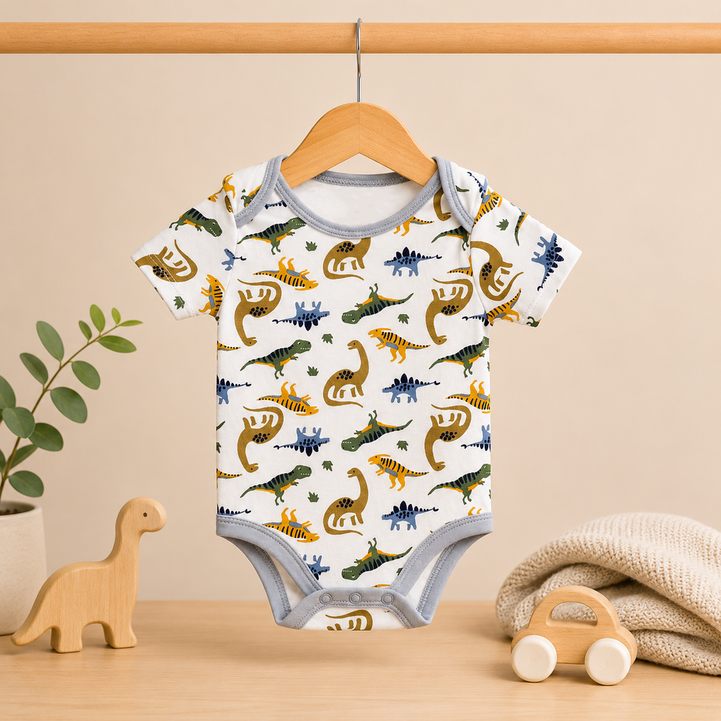 Infant Dinosaur Printed Bodysuit Pack of 3