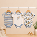 Infant Dinosaur Printed Bodysuit Pack of 3