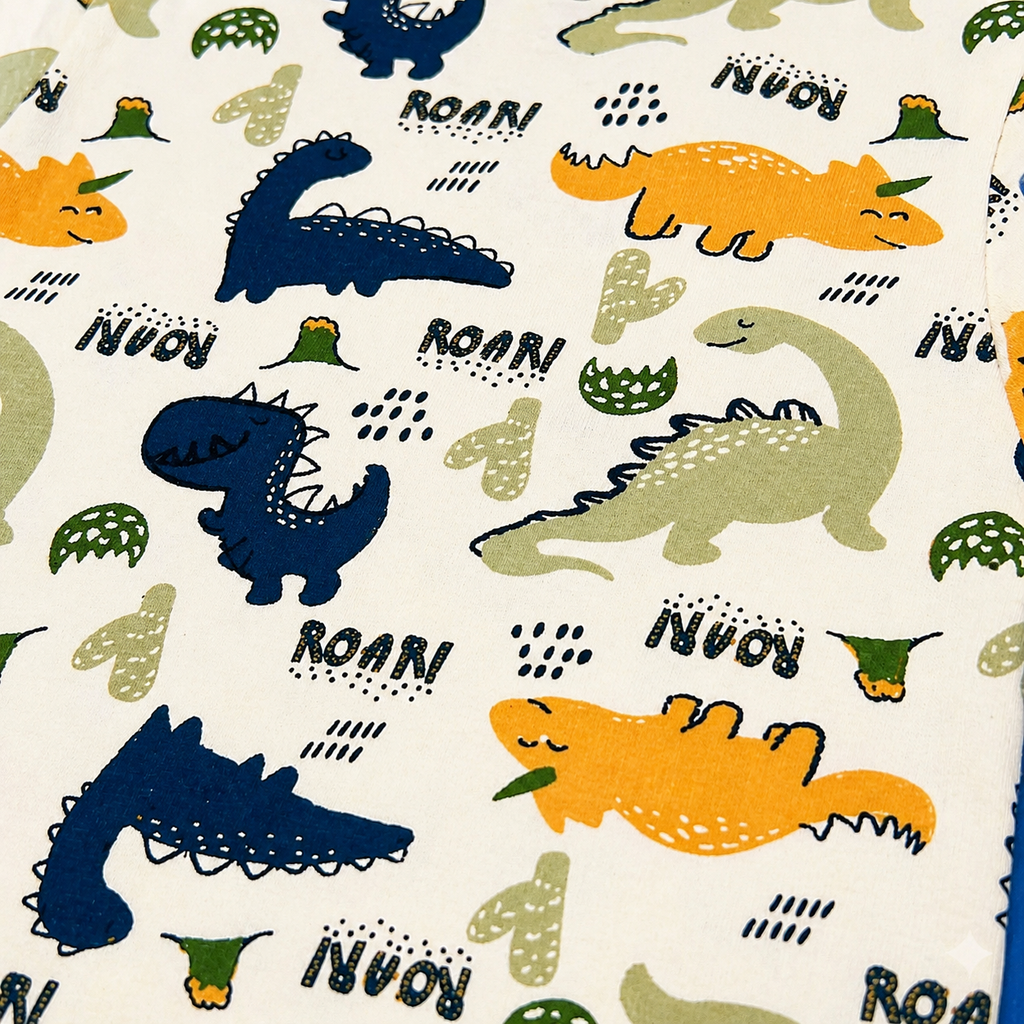 Baby Dinosaur Print T-Shirt – Soft Cotton Half Sleeve Tee