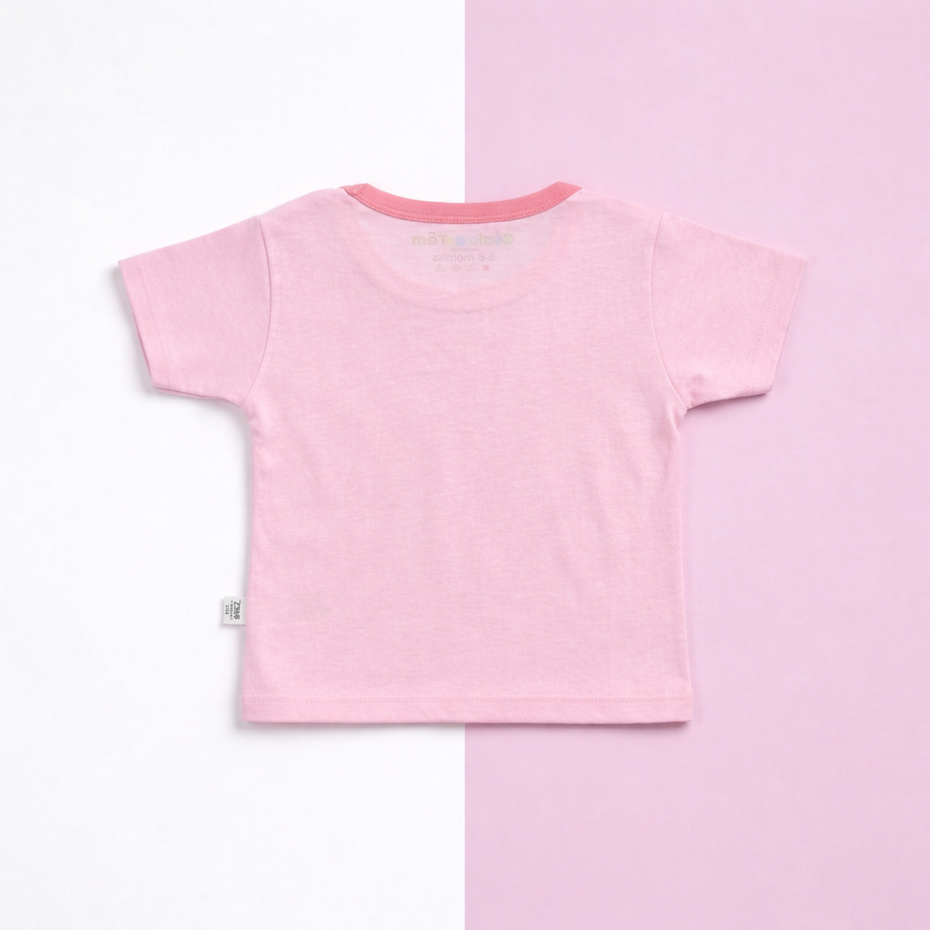 Bunny Print Baby Co-ord Set – Soft Cotton Half Sleeve T-shirt & Shorts Set