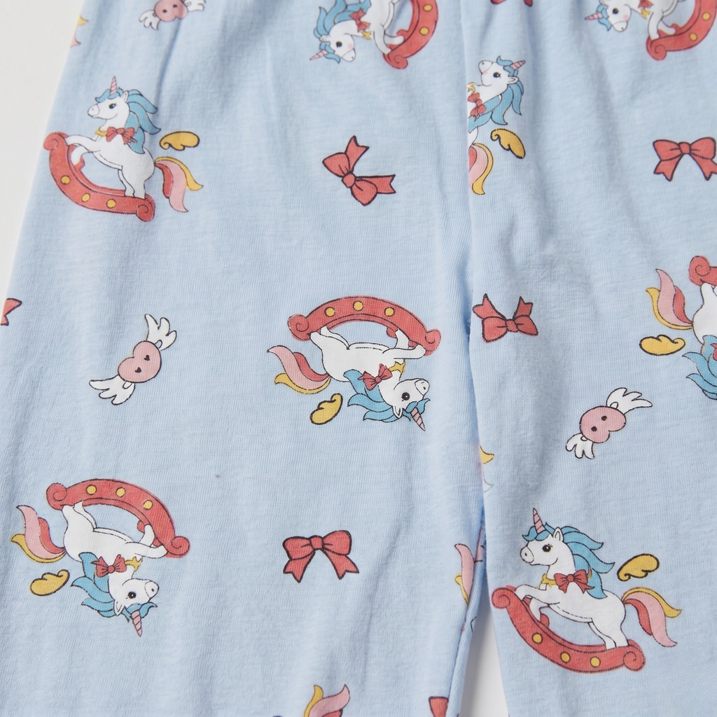 Unicorn Print Baby Co-ord Set – Soft Cotton Sleeveless Top & Pajama Set