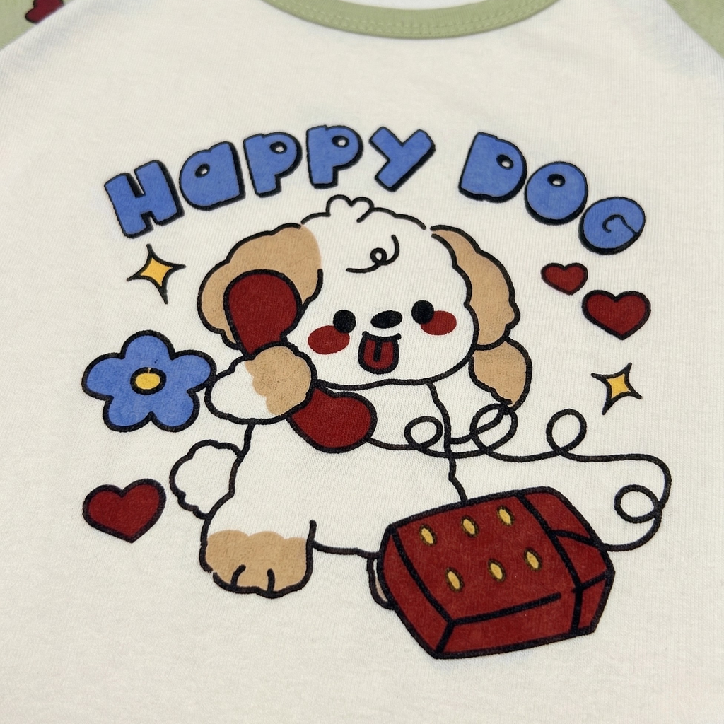 Happy Dog Baby Co-ord Set – Soft Cotton Half Sleeve T-shirt & Pajama Set