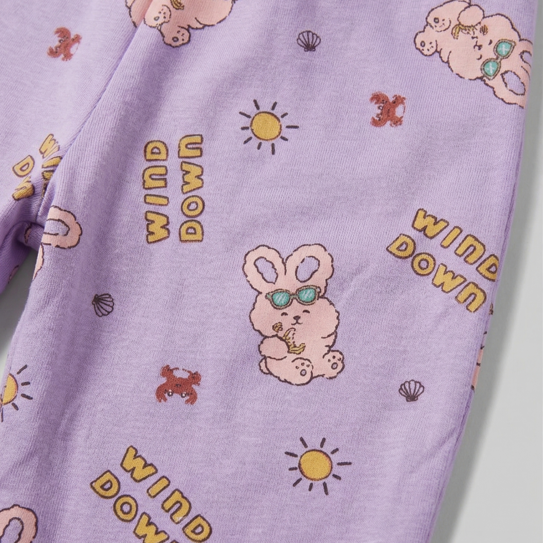Wind Down Bunny Baby Co-ord Set – Soft Cotton Sleeveless Top & Pajama Set