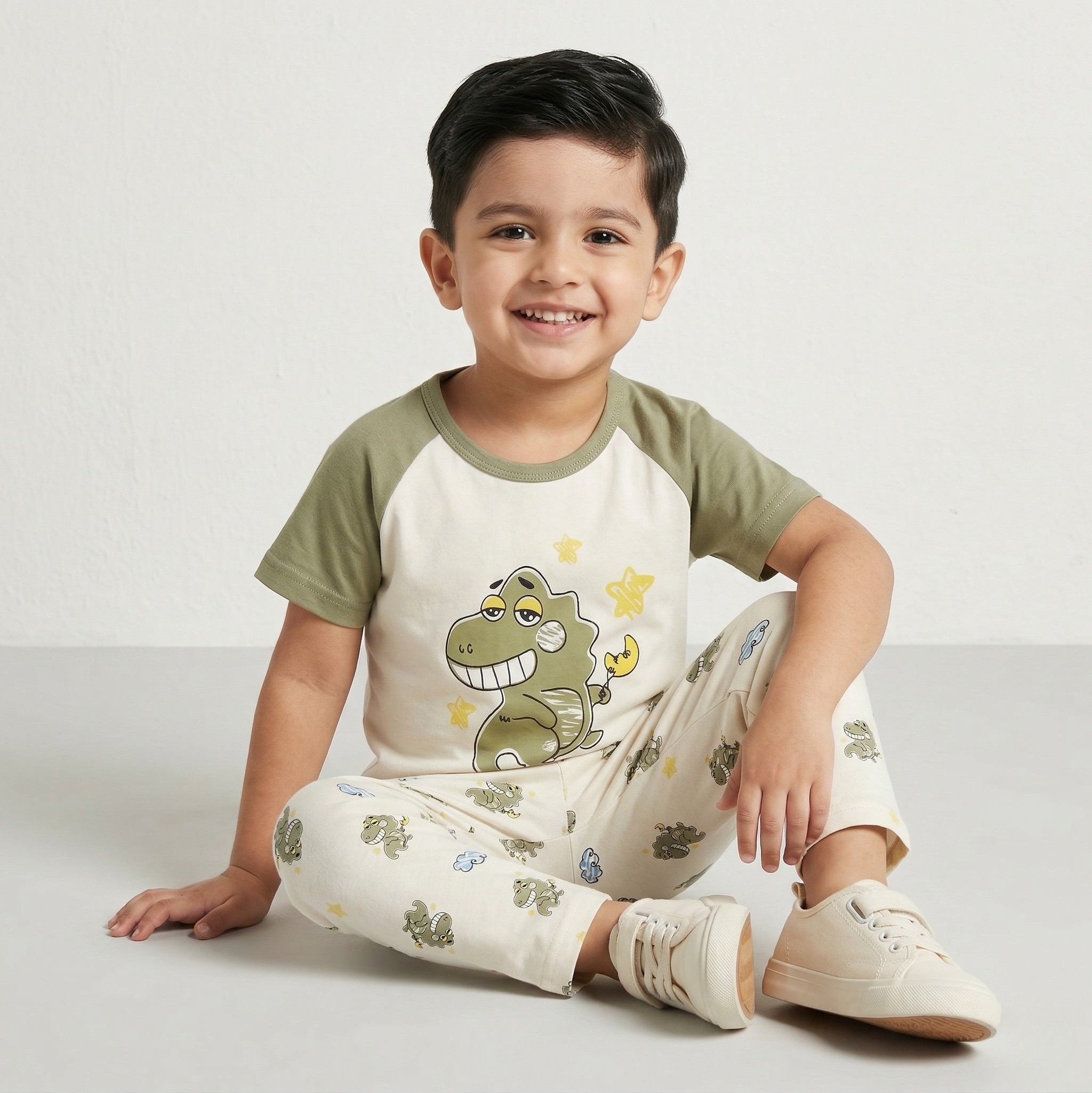 Dino Print Kids Pyjama Set