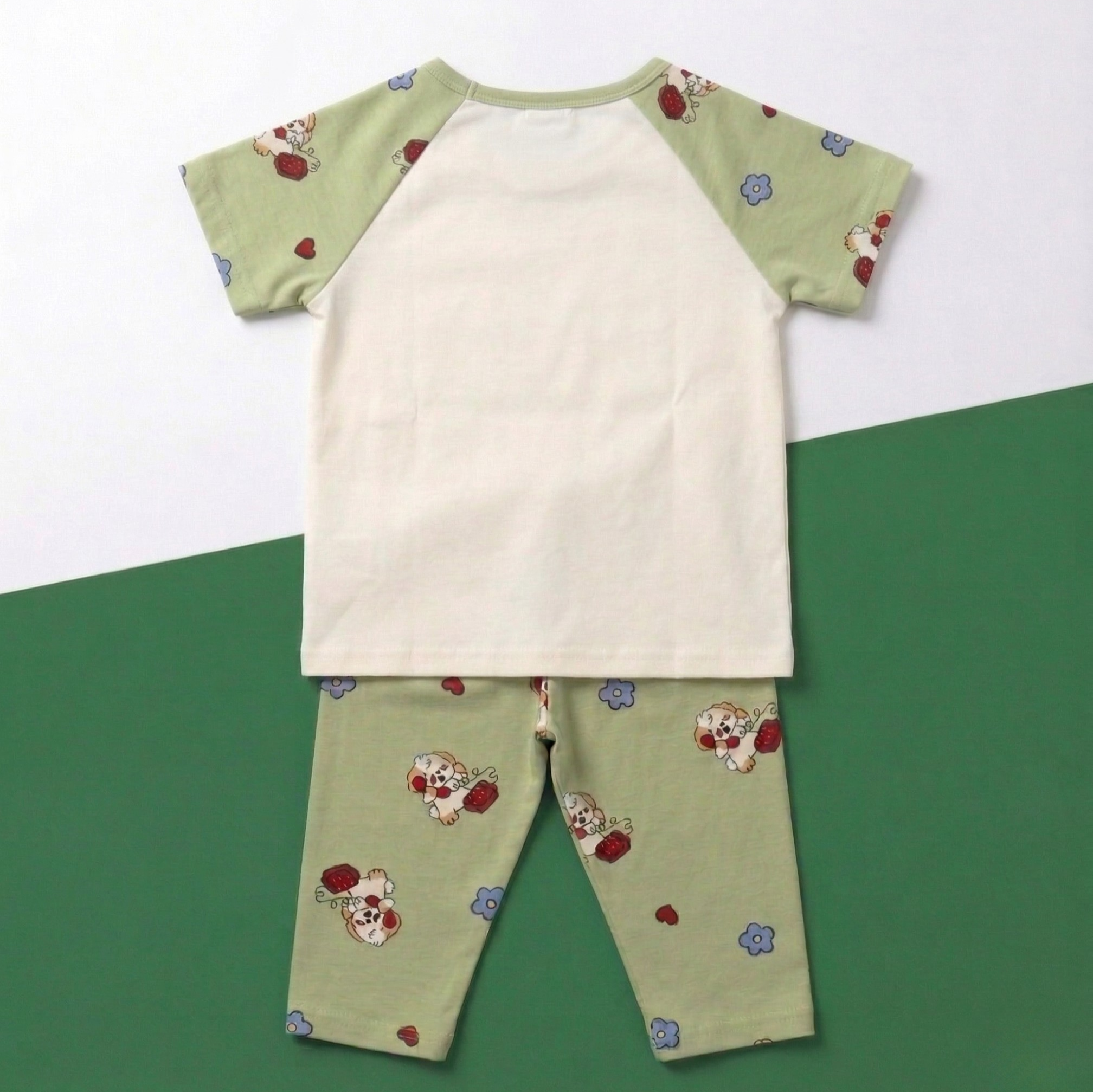 Happy Dog Baby Co-ord Set – Soft Cotton Half Sleeve T-shirt & Pajama Set