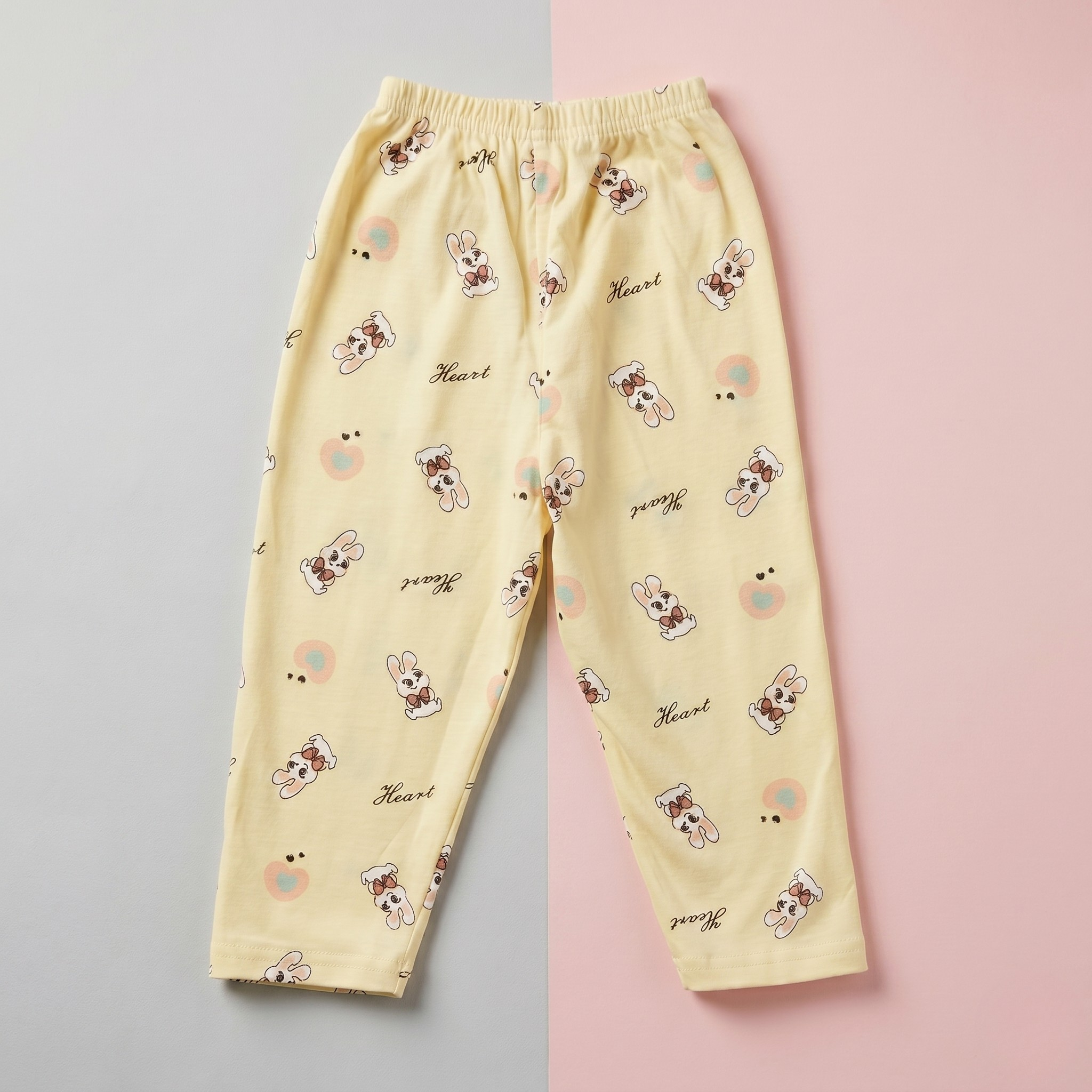Heart Bunny Baby Co-ord Set – Soft Cotton Half Sleeve T-shirt & Pajama Set