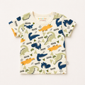 Baby Dinosaur Print T-Shirt – Soft Cotton Half Sleeve Tee