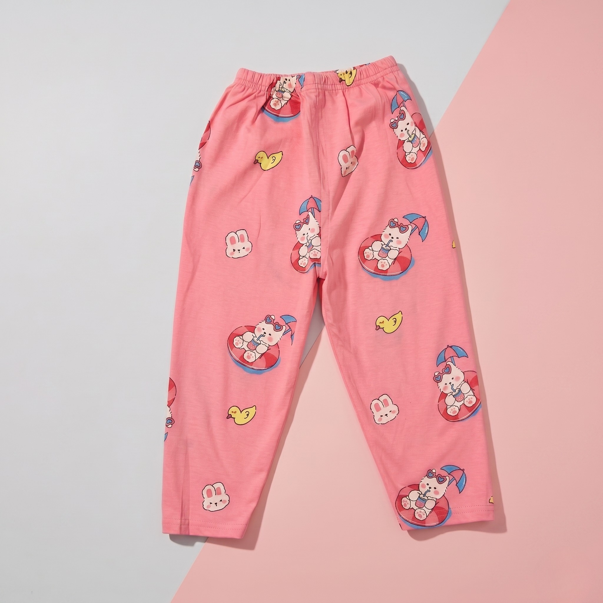 Holiday Bunny Baby Co-ord Set – Soft Cotton Half Sleeve T-shirt & Pajama Set